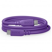 Rode Sc27 Superspeed Usb-c To Usb-c Cable (purple, 6.6')