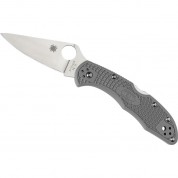 Spyderco Delica 4 Lightweight Flat Ground Folding Knife (gray)