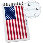 Rite In The Rain Top Spiral All-weather Notebook (american Flag, 100 Pages, 3 X 5