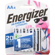 Energizer Ultimate Lithium Aa Batteries (1.5v, 3500mah, 4-pack)