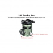 Sunwayfoto Eb-52egd Low-profile Ball Head (od Green)