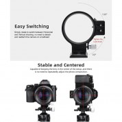 Sunwayfoto Ls-80 Ring Lens Support With Arca-type Collar