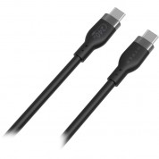 Hyper Usb-c 2.0 Male Silicone 240w Charging Cable (6.6', Black)