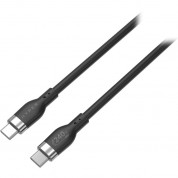 Hyper Usb-c 2.0 Male Silicone 240w Charging Cable (6.6', Black)