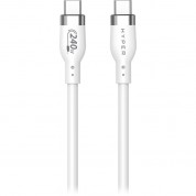 Hyper Usb-c 2.0 Male Silicone 240w Charging Cable (6.6', White)