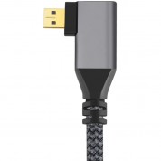 Digitalfoto Solution Limited 4k Left-angle Micro-hdmi Male To Hdmi Female Cable (7.8