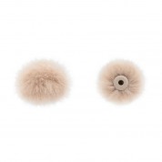 Bubblebee Industries The Windbubble Pro Fur Windscreen For Omni Lavalier Mics (beige, Xs, 2-pack)