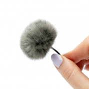 Bubblebee Industries The Windbubble Pro Extreme Fur Windscreen For Omni Lavalier Mics (gray, Medium, Single)