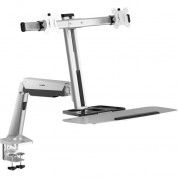 Rocstor Ergocenter Ed6 Premium Dual Monitor Desk Mount Workstation