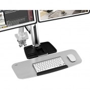 Rocstor Ergocenter Ed6 Premium Dual Monitor Desk Mount Workstation