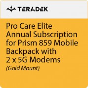 Teradek Pro Care Elite Annual Subscription For Prism 859 Mobile Backpack With 2 X 5g Modems (gold Mount)