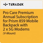 Teradek Pro Care Premium Annual Subscription For Prism 859 Mobile Backpack With 2 X 5g Modems (v-mount)