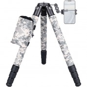 Artcise Cs90cu Carbon Fiber Tripod With Smartphone Holder (gray Camouflage)