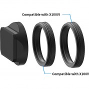 Yc Onion Lens Hood For Fujifilm X100-series Cameras (black)