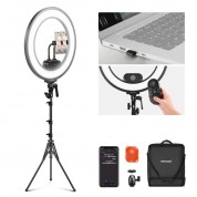 Neewer Rl45b Edge Lit Bi-color Led Ring Light Kit (18