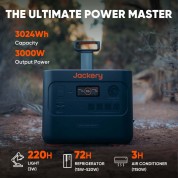 Jackery Explorer 3000 Pro Portable Power Station With One Solarsaga 200w Solar Panel