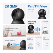 Tp-link Tapo C211 3mp Pan & Tilt Indoor Wi-fi Security Camera With Night Vision (3-pack)