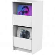 Glorious Vinyl Vault Record Storage Cabinet With Soft-closing Drawers (white)