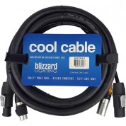 Blizzard Cool Cable Powercon True1 & Dmx 3-pin Combo Cable (15')