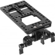 Camvate Battery Backboard Cheese-style Plate With 15mm Dual Rod Clamp