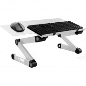 Uncaged Ergonomics Workez Keyboard Tray Stand (silver)