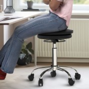 Uncaged Ergonomics Wobble Stool Air Rolling Balance Chair (black)