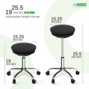 Uncaged Ergonomics Wobble Stool Air Rolling Balance Chair (black)