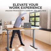 Uncaged Ergonomics Rise Up Electric Adjustable Height Standing Desk (48 X 30