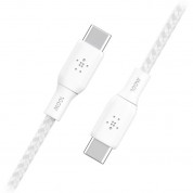 Belkin Boostcharge Braided Usb-c Cable (6.6', White, 2-pack)