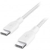 Belkin Boostcharge Braided Usb-c Cable (6.6', White, 2-pack)