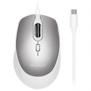 Macally Usb-c Wired Mouse With Scroll (aluminum)