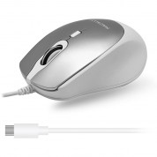 Macally Usb-c Wired Mouse With Scroll (aluminum)