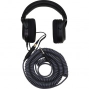 Pig Hog Hex Series Coiled Headphone Extension Cable (charcol Gray, 25')