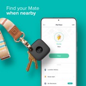 Tile Mate Bluetooth Tracker (2022, Black)