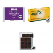 Kodak Tri-x 400 Film Kit With Negative Sleeves & Rc Paper