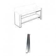 Arkay Steel Stand And Shelf For 24x96