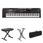 Roland Rd-2000 88-key Digital Stage Piano With Bench, Stand, And Travel Case Kit