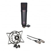 Neumann U 87 Ai Mt Large-diaphragm Multipattern Condenser Microphone Kit With Shockmount And Cable (black)