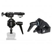 Manfrotto 155 Double Ball Joint Head With Camera Platform And 035 Super Clamp