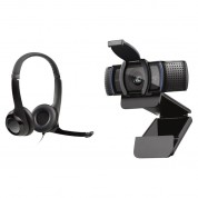 Logitech C920s Hd Pro Webcam With Usb Headset H390 Kit