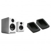 Audioengine A2+ Wireless Bluetooth Speaker System With Ds1 Desktop Stands Kit (hi-gloss White, Pair)