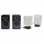 Audioengine P4 2-way Passive Bookshelf Speakers With Ds2 Desktop Stands Kit (black, Pair)