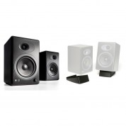 Audioengine A5+ 2-way Bookshelf Speakers With Ds2 Desktop Stands Kit (satin Black, Pair)