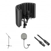 Auray Premium Reflection Filter Kit With Stand, Pop Filter, And Cable