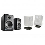 Audioengine A5+ Wireless Bluetooth Speaker System With Ds2 Desktop Stands (satin Black, Pair)