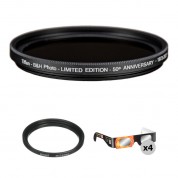 Tiffen Solar Nd Filter With 40.5-43mm Step-up Ring And Solar Eclipse Safety Glasses Kit (43mm)