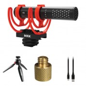 Rode Videomic Go Ii Camera-mount Shotgun Microphone Kit For Computers