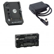 Blind Spot Gear Power Junkie V2 With Np-f550 Battery And Sony Np-fw50 Battery Adapter Kit (barrel Connector)