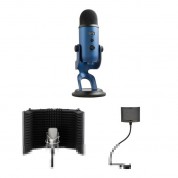 Blue Yeti Usb Mic Kit With Windscreen And Reflection Filter (midnight Blue)