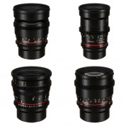 Rokinon 16, 35, 50, 85mm Cine Ds Lens Bundle For Mft Mount